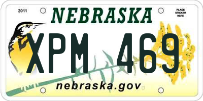 NE license plate XPM469