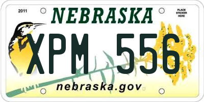 NE license plate XPM556