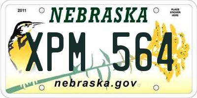 NE license plate XPM564