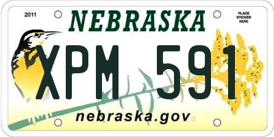 NE license plate XPM591