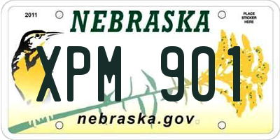 NE license plate XPM901