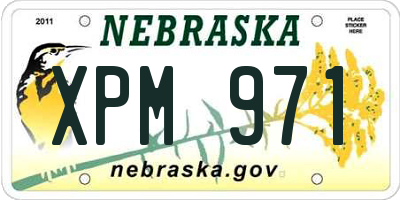 NE license plate XPM971