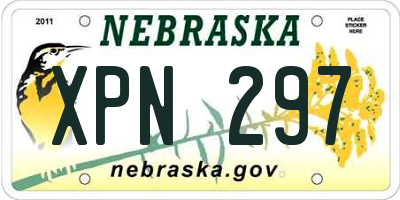 NE license plate XPN297