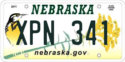 NE license plate XPN341