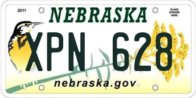 NE license plate XPN628