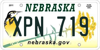 NE license plate XPN719