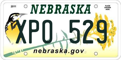 NE license plate XPO529