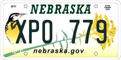 NE license plate XPO779