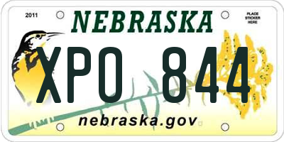 NE license plate XPO844