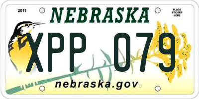 NE license plate XPP079