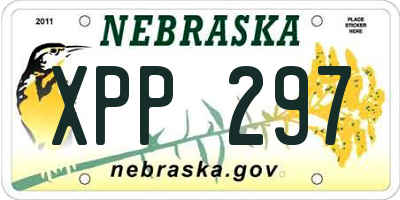 NE license plate XPP297
