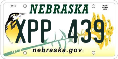 NE license plate XPP439