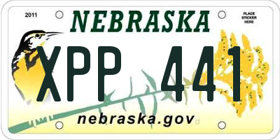 NE license plate XPP441