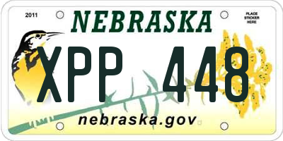 NE license plate XPP448