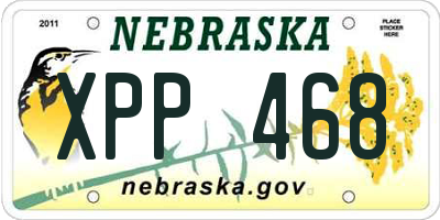 NE license plate XPP468