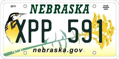NE license plate XPP591