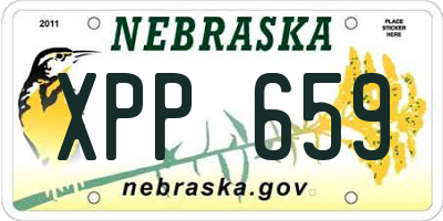 NE license plate XPP659