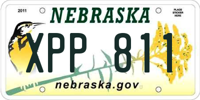 NE license plate XPP811