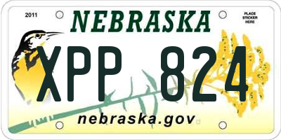 NE license plate XPP824