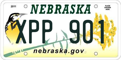 NE license plate XPP901