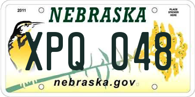 NE license plate XPQ048