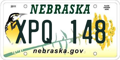NE license plate XPQ148