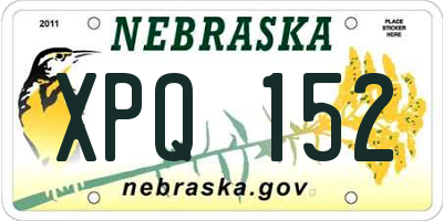 NE license plate XPQ152
