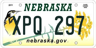 NE license plate XPQ297