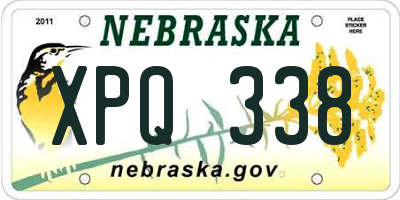 NE license plate XPQ338