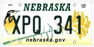 NE license plate XPQ341
