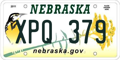 NE license plate XPQ379