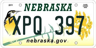 NE license plate XPQ397