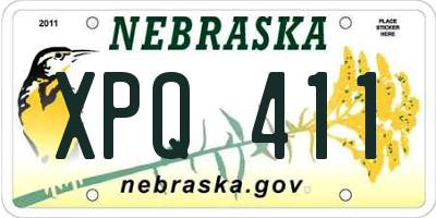 NE license plate XPQ411