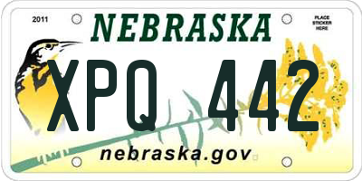 NE license plate XPQ442