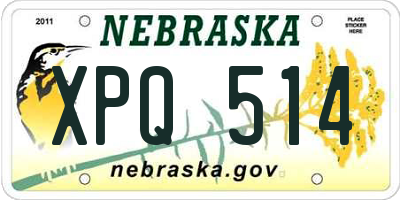 NE license plate XPQ514