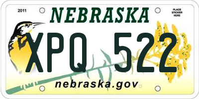 NE license plate XPQ522