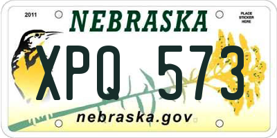 NE license plate XPQ573
