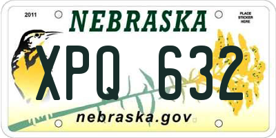 NE license plate XPQ632