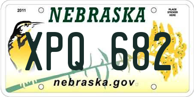 NE license plate XPQ682