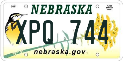 NE license plate XPQ744