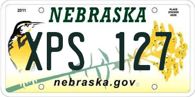 NE license plate XPS127
