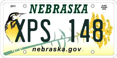 NE license plate XPS148