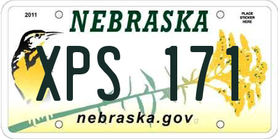 NE license plate XPS171