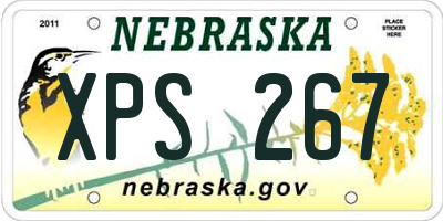 NE license plate XPS267
