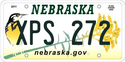 NE license plate XPS272