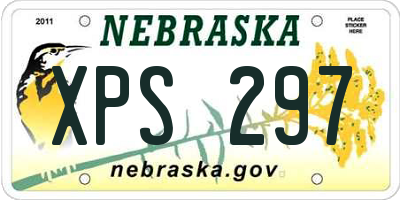 NE license plate XPS297