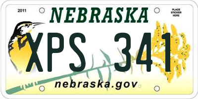 NE license plate XPS341