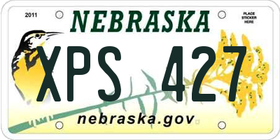 NE license plate XPS427