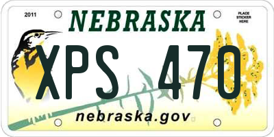 NE license plate XPS470