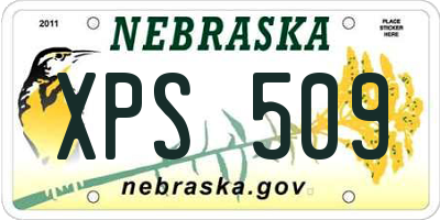 NE license plate XPS509